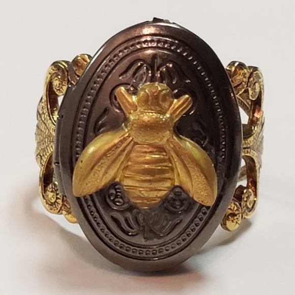 Jewelry - Bumblebee Locket Ring Adjustable Size
